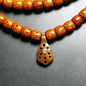 Gandhanra Handmade Buddhist Mala Counter Clip,Bum Counter Clip for Prayer Beads,Mantra Dot Shape,Mala Accessories