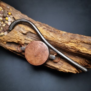 Gandhanra Handmade Damaru Drum,Mini Spiritual Tantric Buddhist Tibetan Ritual Religious Ceremonial Chod Drum,Made of Cold Iron