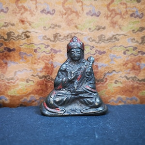 Gandhanra Acient Tibetan Buddhist Statue,Padmasambhava,Lotus Born,Guru Rinpoche,Terma Statue,60 years old