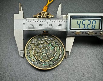 Gandhanra ヴィンテージ チベット仏教のお守り シパホ バッジ - リマ