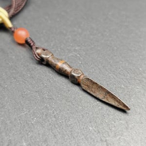 Gandhanra Old Tibetan Phurba Amulet,Kila - Dorje Phurba,Ritual Implement Pendant,Protective Charm,Spiritual Gift,40 Years Old