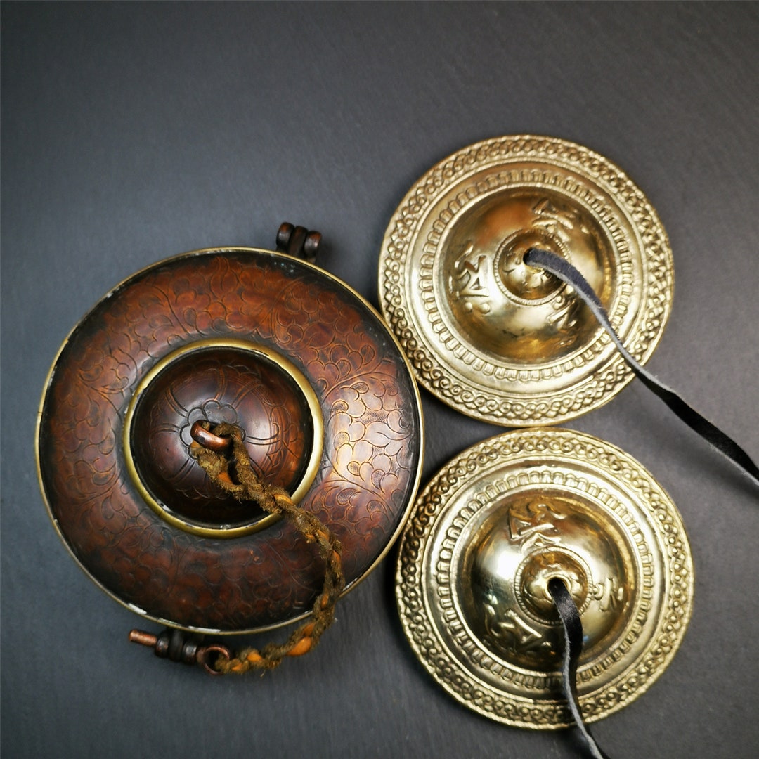 Gandhanra 9cm Tibetan Cymbals, Tingsha Bell,buddhism Ritual Implement,handmade in Nepal,special