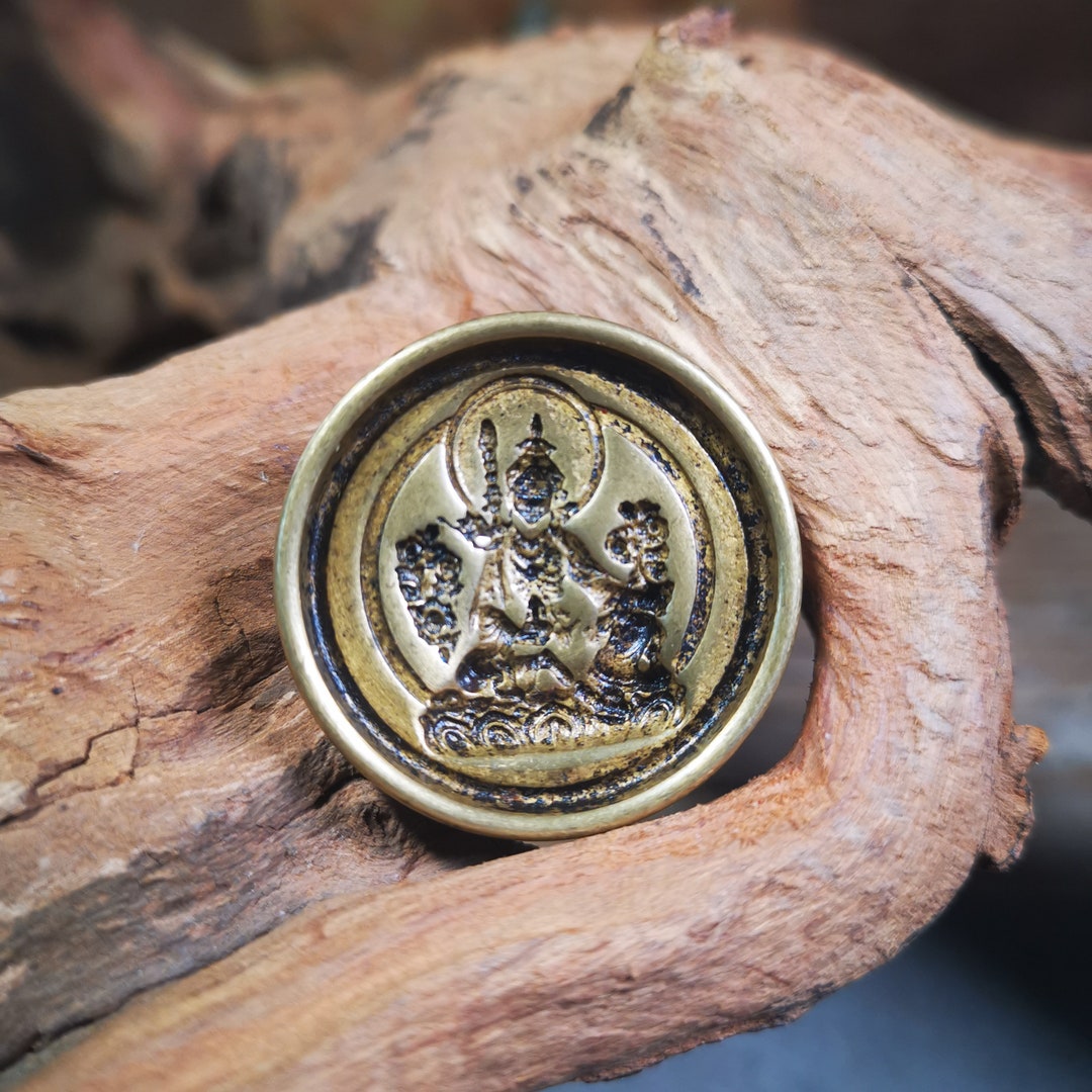 Tsa Ritual Set Old Guru Rinpoche Tsa Tsa Mold Amulet - Portable Size 3.5cm Height ...