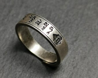 Gandhanra Einzigartige Handgefertigte Tibet Silber Ring | Gelb Jambhala | Verstellbare Größe | Schutz Schmuck | Spirituelles Geschenk