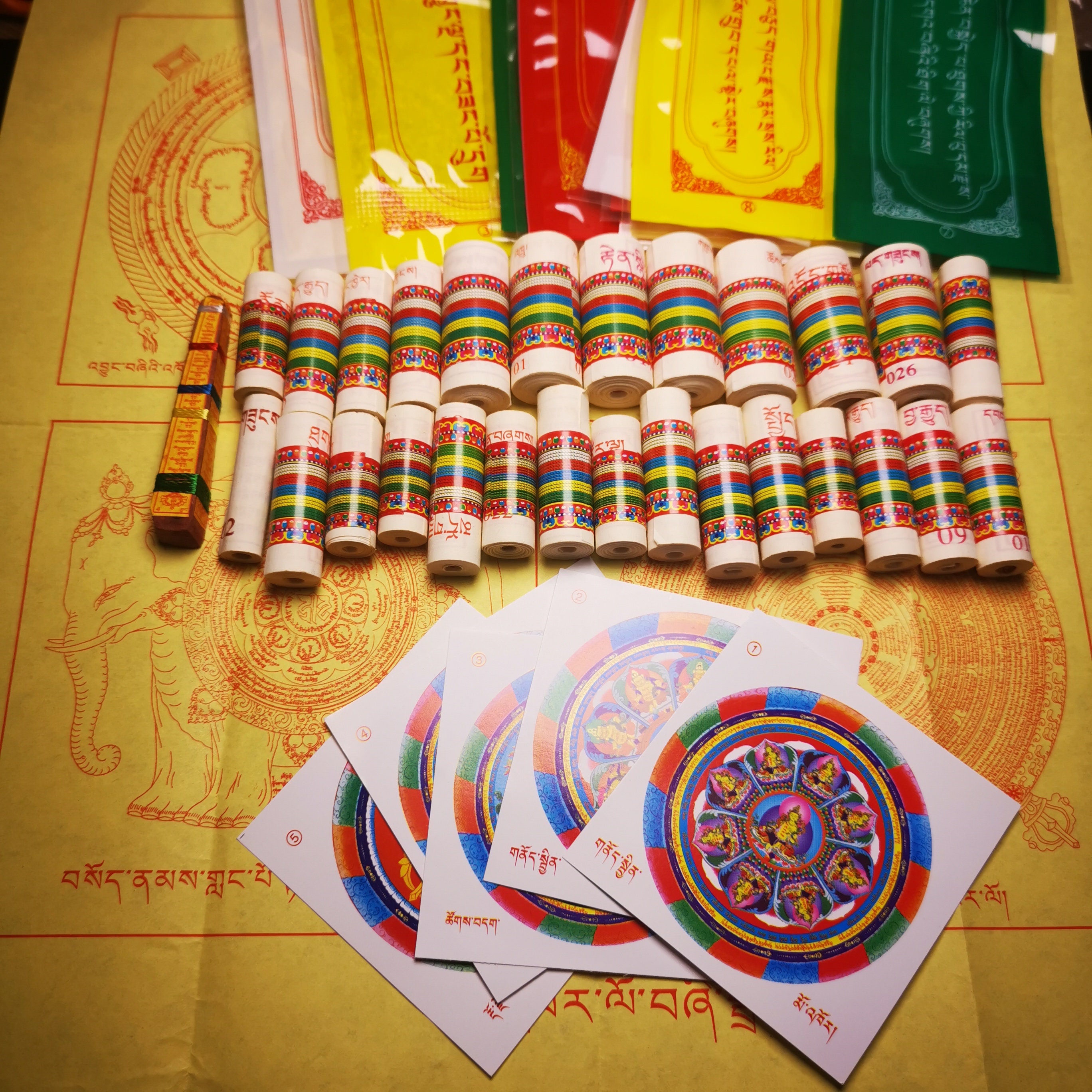 Gandhanra Tibetan Consecration Scrolls Ritual Pack - Zung