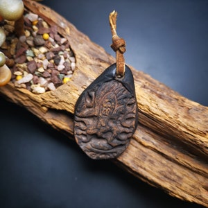 Gandhanra Handmade Tibetan Tsa Tsa Mold Statue, Vajrapani, DIY Tsha Tsha Clay Statue,50 Years Old