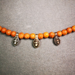 Gandhanra Handmade Buddhist Mala Counter Clip,Bum Counter Clip for Prayer Beads,Cross Vajra Bell Shape,Mala Accessories