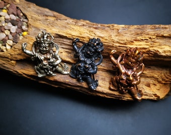 Gandhanra Handmade Vajrapani Amulet,Tibetan Tantric Buddhism Statue,the Protector and Guide of Gautama Buddha