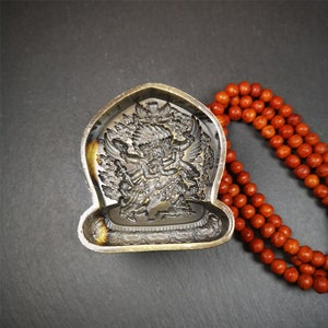 Gandhanra Tibetan Buddha Statue Tsa Tsa Mold, Vajrakilaya Tsha Tsha Mould For Making Clay Statue,2.95" × 2.6"