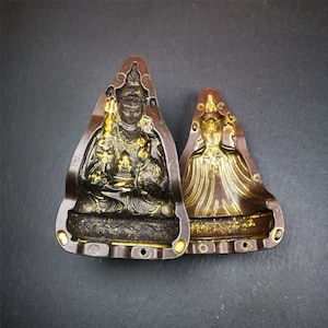 Gandhanra Antike tibetische Statue Form, Padmasambhava Tsa Tsa, Guru Rinpoche, Lotus Geboren, Alte Form, die Ton Buddha Statue, Tsha Tsha