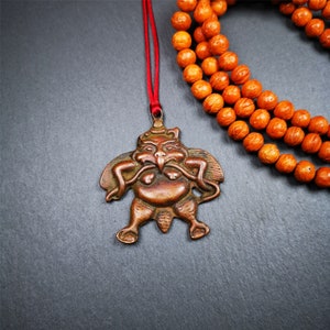 Gandhanra Antique Tibetan Buddhist Amulet,Garuda,Garula,Suparna,Golden-winged Bird Pendant,Made of Red Copper,2.16&quot;