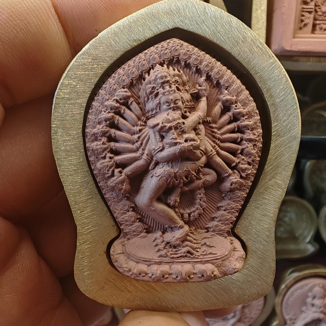Tsa Ritual Set The Blissful Vajra - Hevajra Tsa Tsa Mold - 4.5cm Height: Tibetan ...