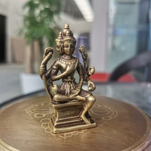 Gandhanra Vintage Brahma Statue,Handcarved,Top Collection Figurine Amulet,Zen Home Decor