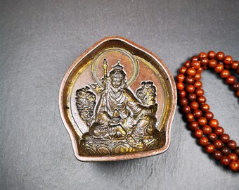 Guru Rinpoche Tsa Tsa Mold,9cm Padmasambhava Mould,Gandhanra Handmade Tibetan Buddha Tsha Tsha Mould Statue For Making Clay Statue