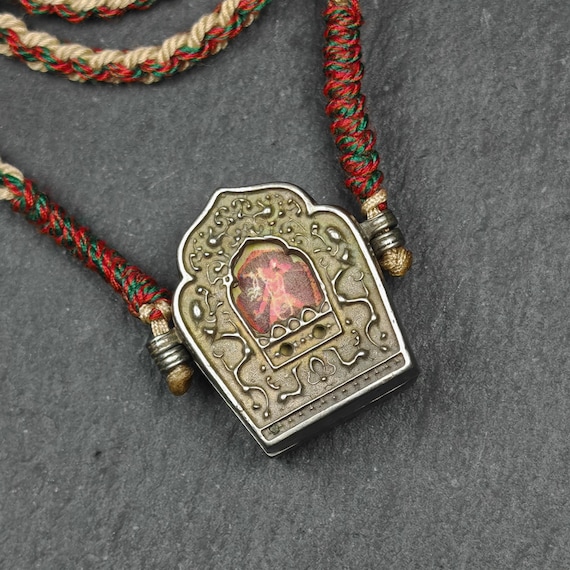 Antique Traveling Altar Boxes from Tibet- With Buddha or Tara- One of a kind Antique Traveling Altar Boxes from Tibet- With Buddha or Tara- One of a kind