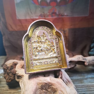 Gandhanra Tibetische Buddha Statue Tsa Tsa Form,Grüne Tara mit Mantar,Kupferform zum Herstellen von Ton Buddha Statue,Tsha Tsha
