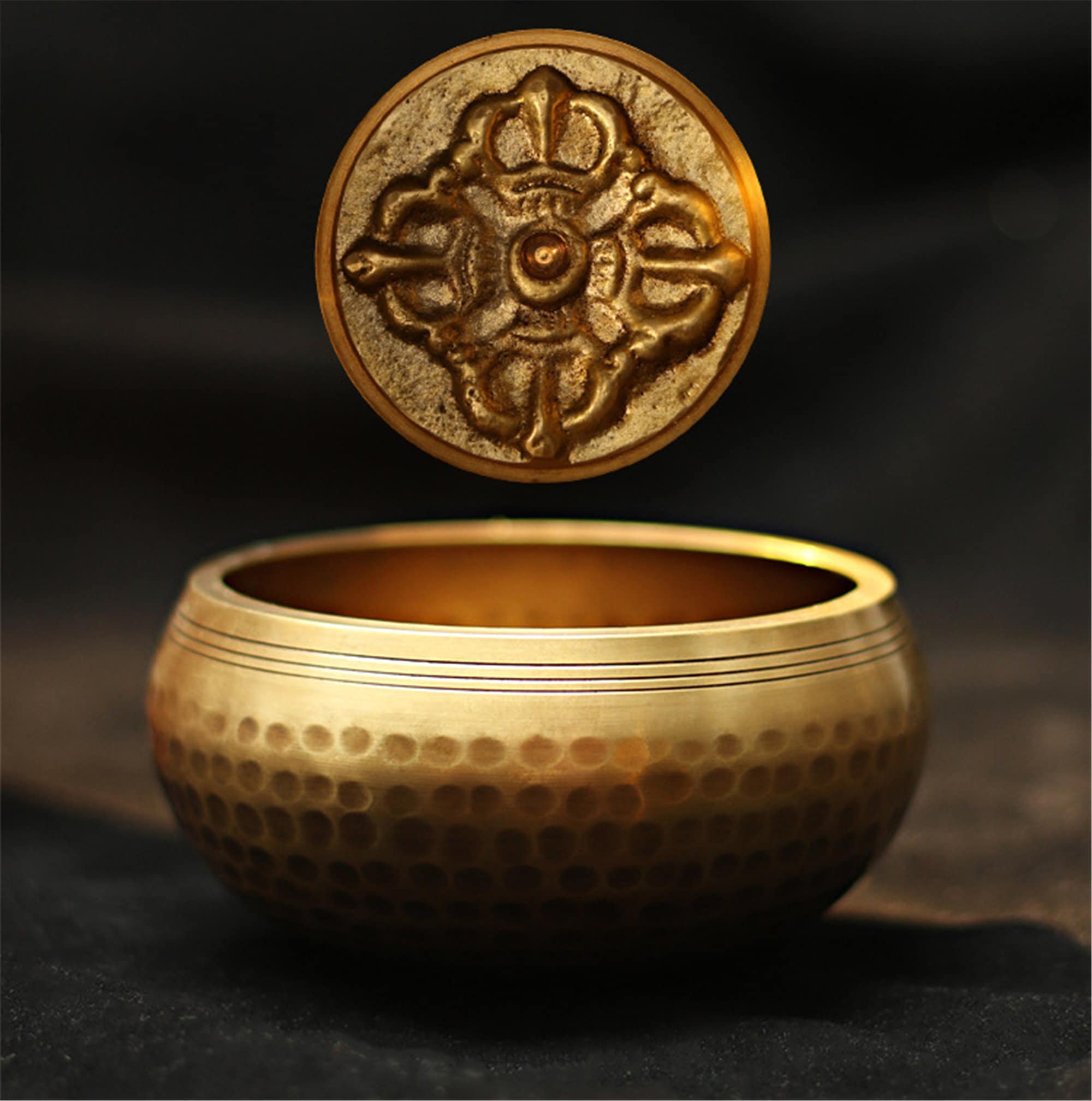 Bol Chantant Personnalisable Avec Symbole Vajra - Pour Méditation, Relaxation Et Guérison - Cadeau Unique Et Personnalisé - 9
