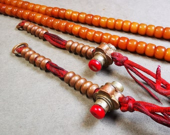 Gandhanra Old Tibetan Buddhist Mala Counters,Prayer Bead Counters ,Big Size,Made of Lima Brass