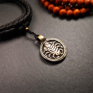 Gandhanra Handmade Tibetan Amulet,Scorpion Guru of Padmasambhava, Buddhist Scorpion Pendant, Made of Brass,0.87&quot;