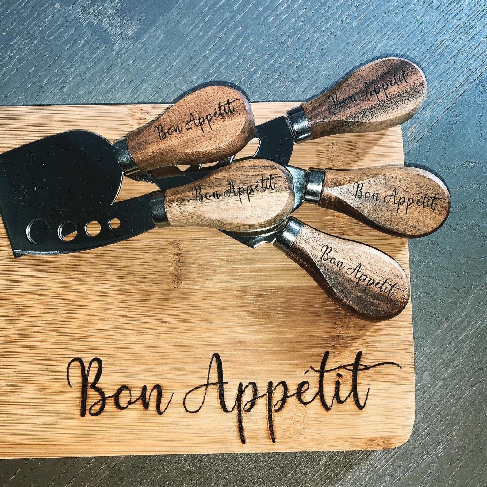 Engraved Charcuterie Board and Cheese Knives Etsy Canada