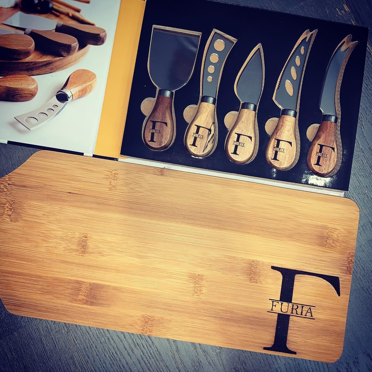 Engraved Charcuterie Board and Cheese Knives Etsy Canada