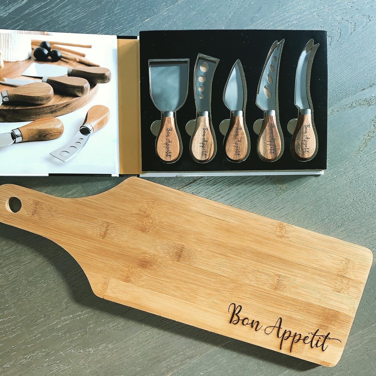 Engraved Charcuterie Board and Cheese Knives Etsy Canada