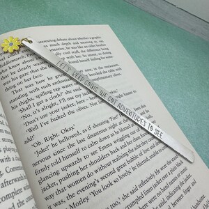 Bookmark, Engraved Bookmark, Flower Bookmark