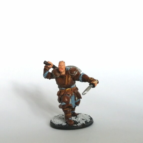 D&D Painted Miniature Figure Male Goliath Barbarian / Warrior | Etsy