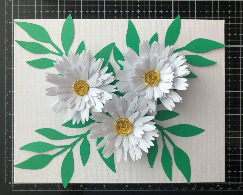 Flower Frame DIY Kit Paper Flowers Etsy Canada
