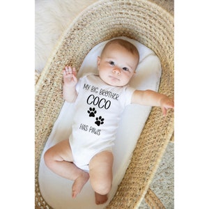 My Big Brother has Paws Onesie, Cute Pet Baby Onesie, My Big Sister has Paws Onesie, Newborn onesie, Pregnancy Announcement, Unisex Bodysuit