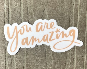 You are amazing vinyl sticker | affirmation stickers | inspirational stickers