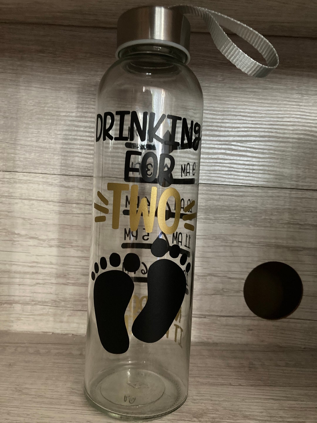 Drinking for Two, Water Bottle Tracker, Mom to Be, Pregnancy Water