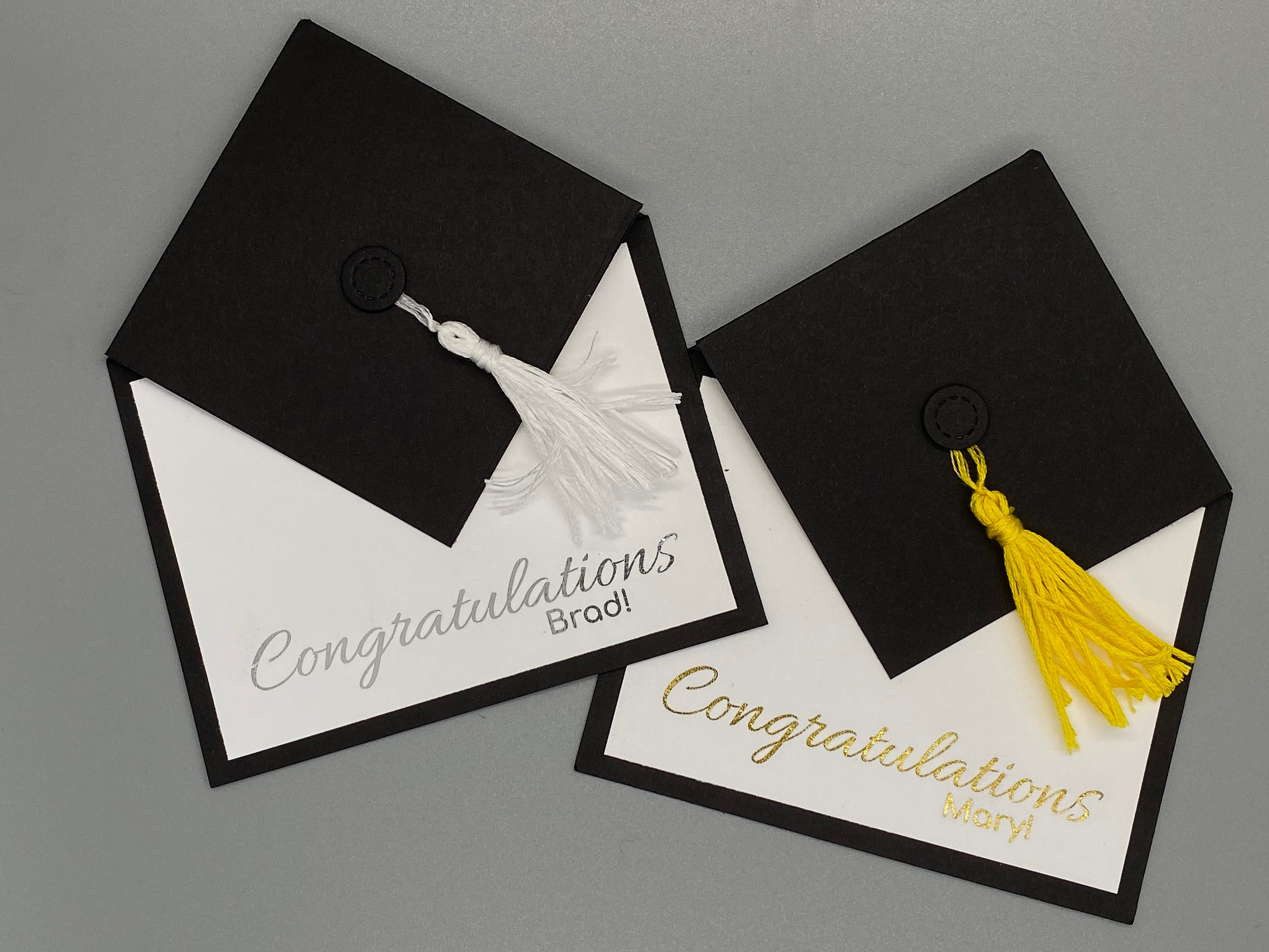 Personalized Graduation Cap Card with Giftcard Pocket, Class of 2026 Congratulations Notecard