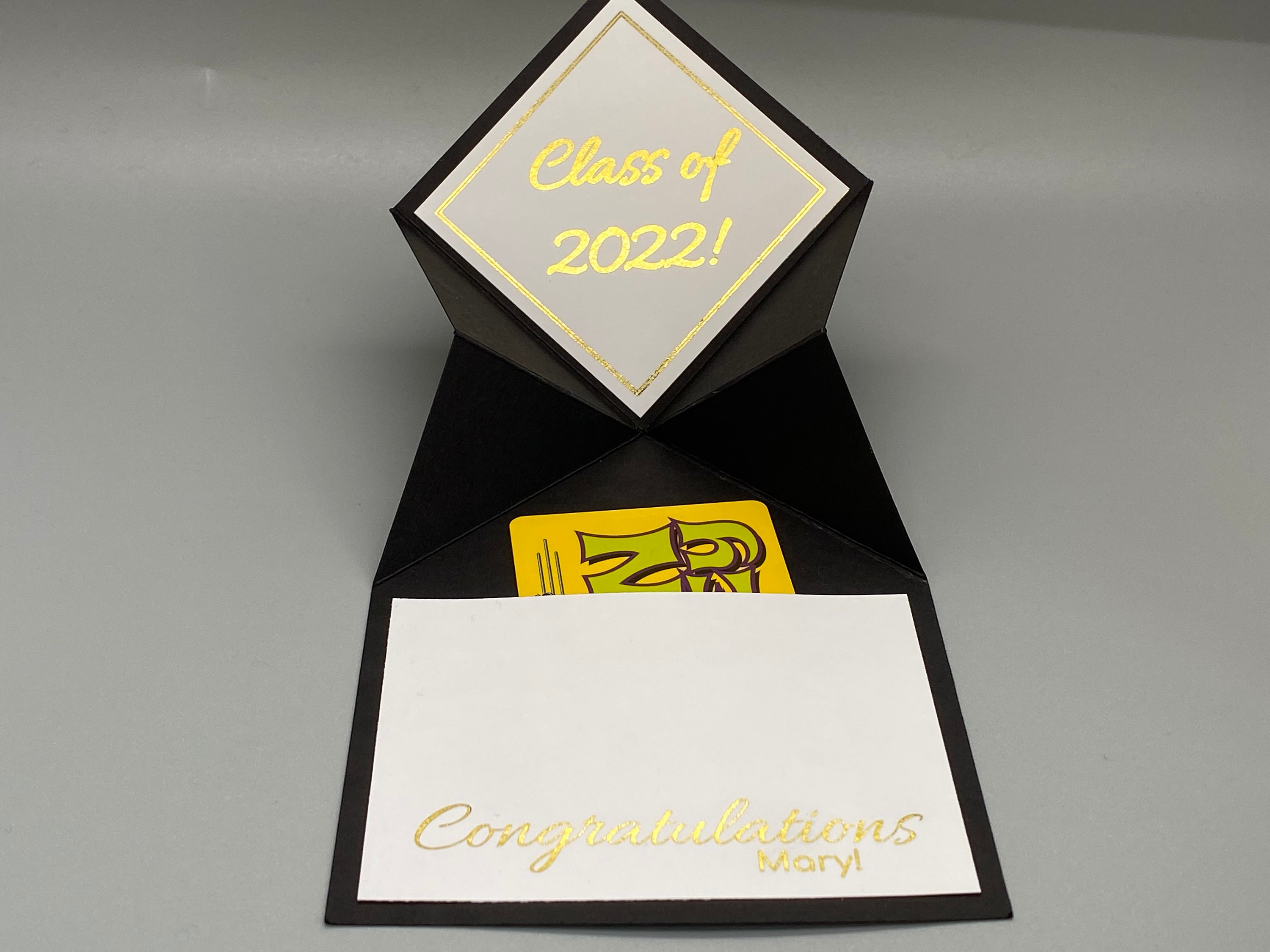 Personalized Graduation Cap Card With Giftcard Pocket, Class of 2026 - Etsy