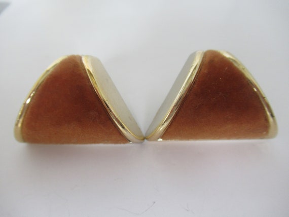 Vintage Signed West Germany Statement Brown Trian… - image 5