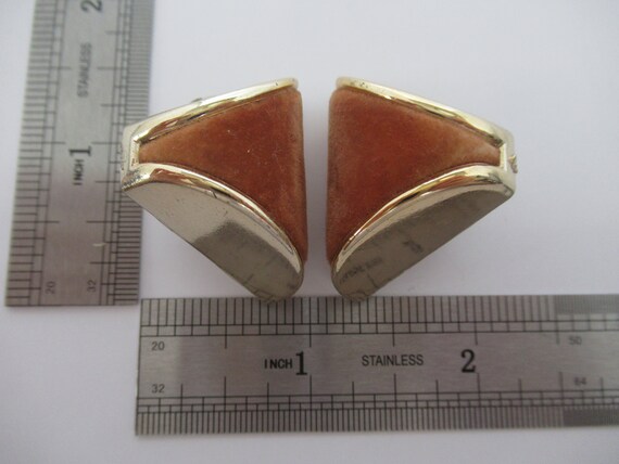 Vintage Signed West Germany Statement Brown Trian… - image 6