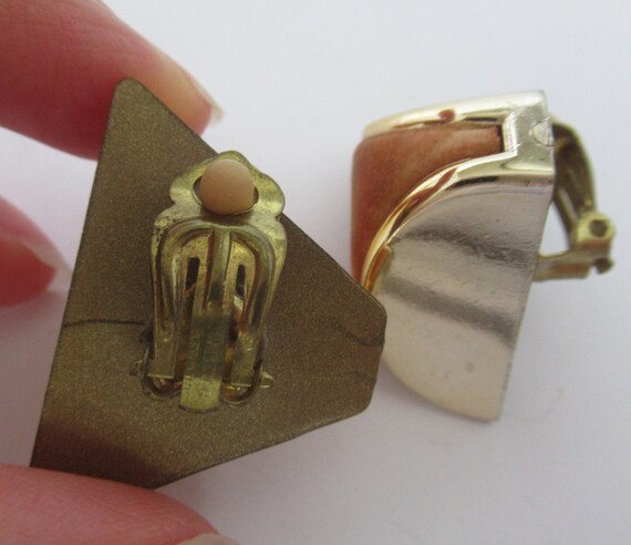 Vintage Signed West Germany Statement Brown Trian… - image 3