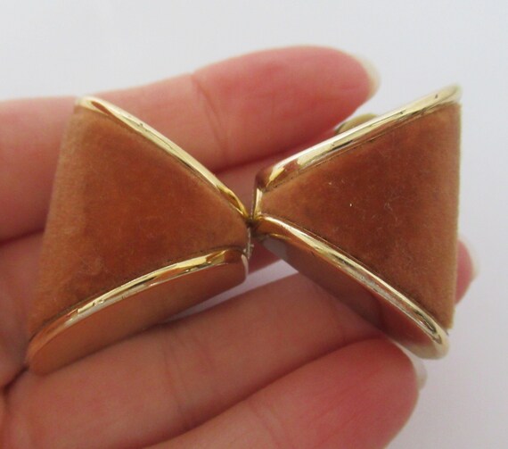 Vintage Signed West Germany Statement Brown Trian… - image 1