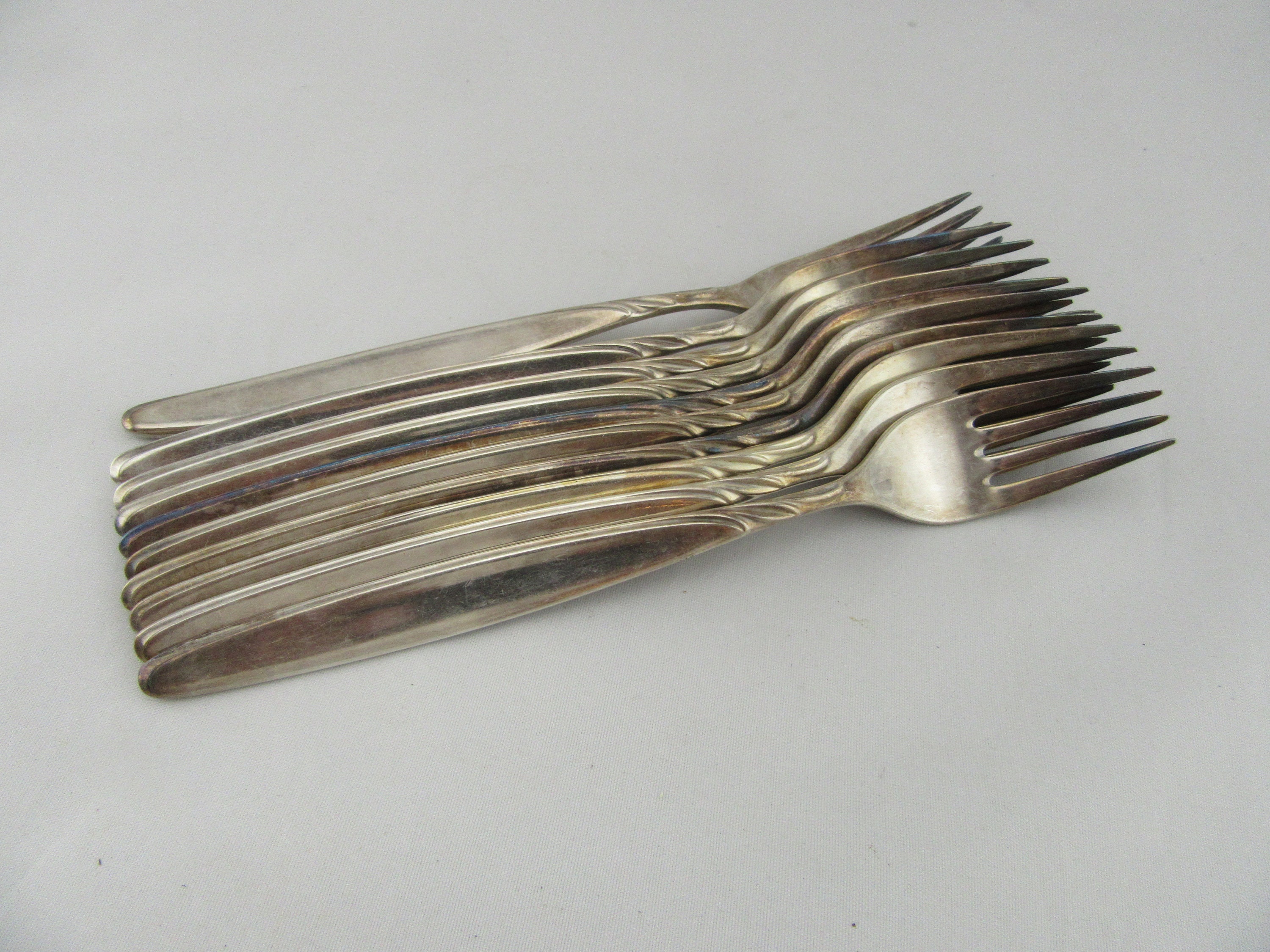 Vintage Original WMF Patent 90 45 Silver Edfore Cutlery 10 Etsy