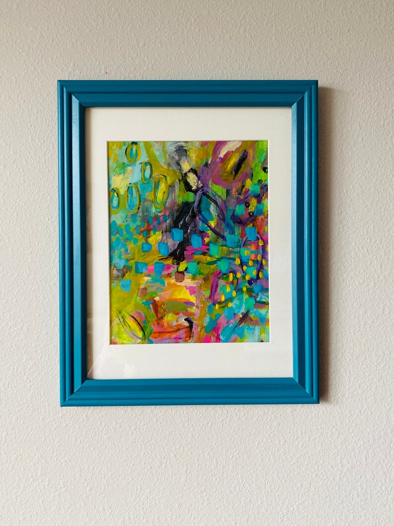 Springtime Abstract Acrylic Painting
