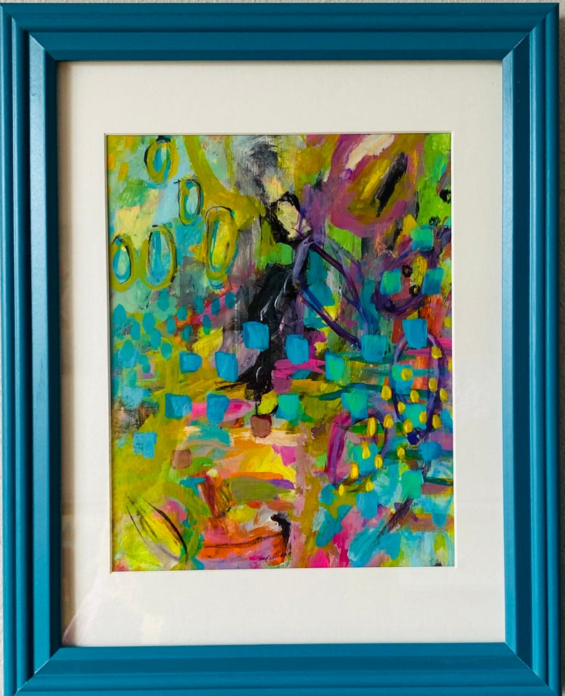 Springtime Abstract Acrylic Painting