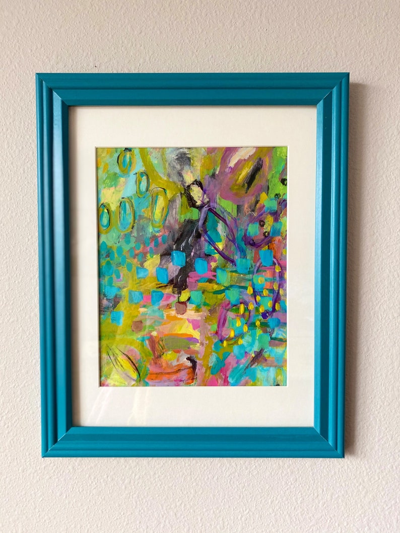 Springtime Abstract Acrylic Painting