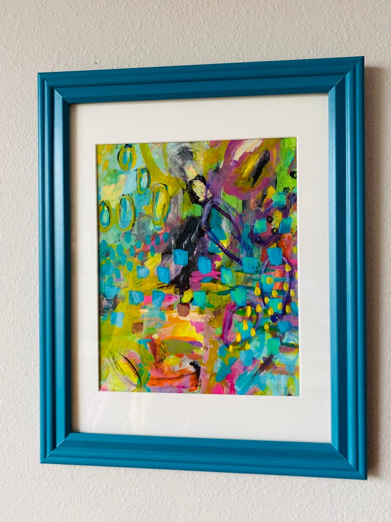 Springtime Abstract Acrylic Painting