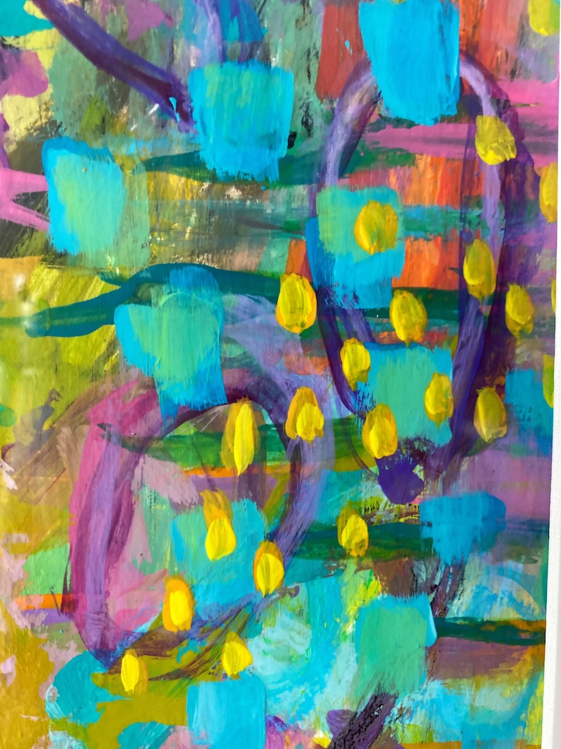 Springtime Abstract Acrylic Painting
