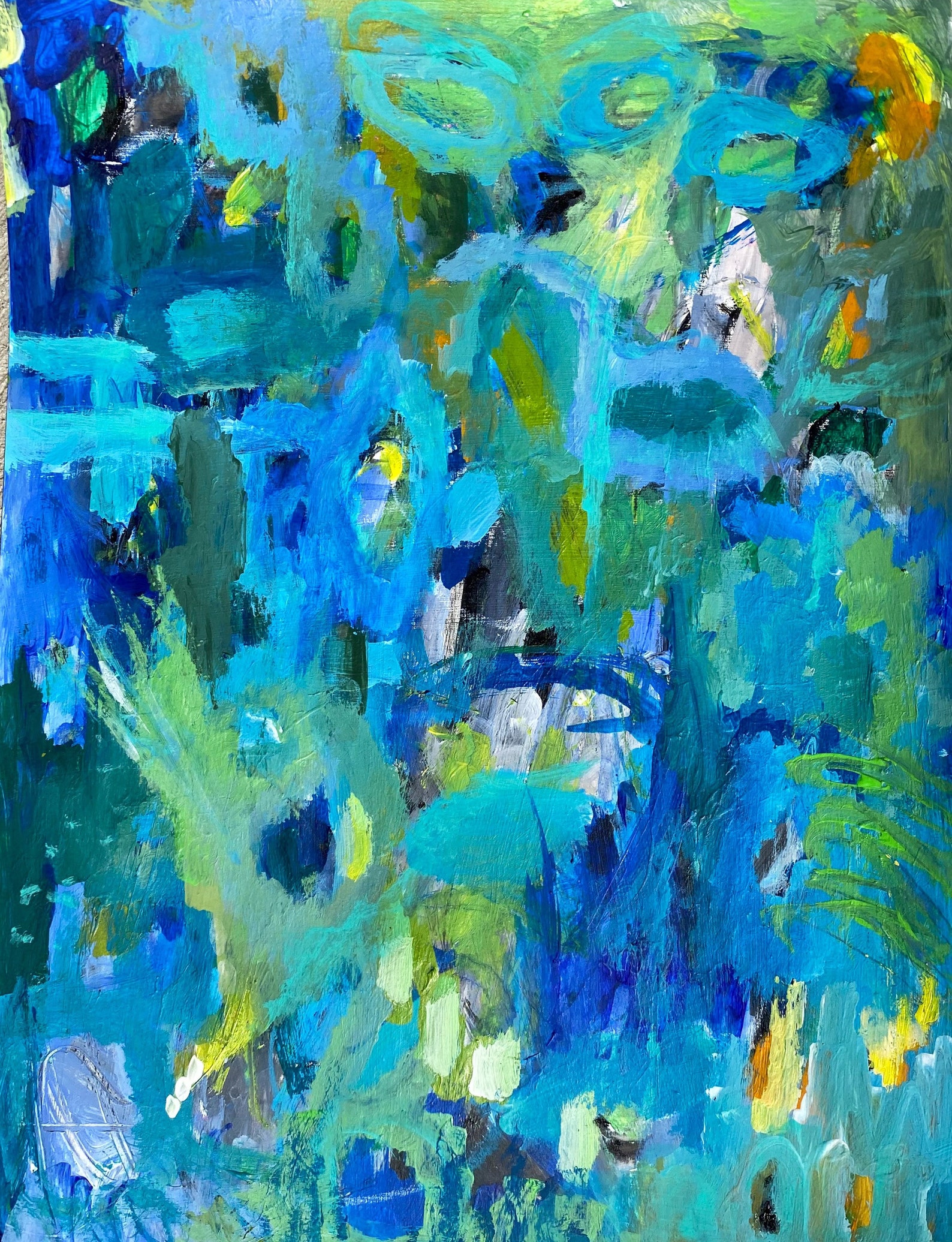 Abstract Painting on professional art paper Title Al Green Etsy