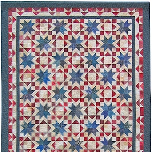 Star and Crown Quilt Pattern PDF Download Nickel Quilt By Pat Speth Multiple Sizes