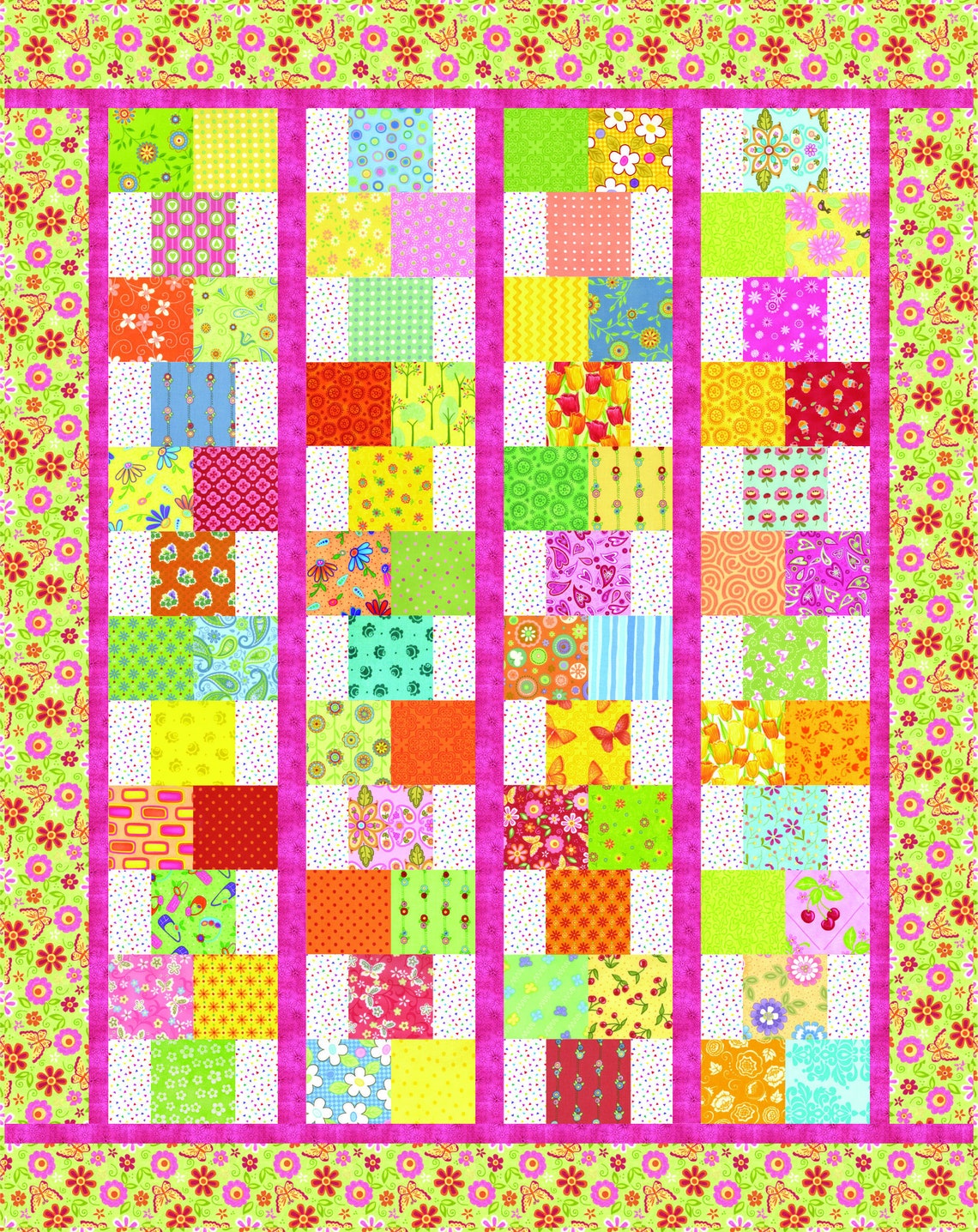 Hopscotch Quilt Pattern Nickel Quilt By Pat Speth Multiple Etsy