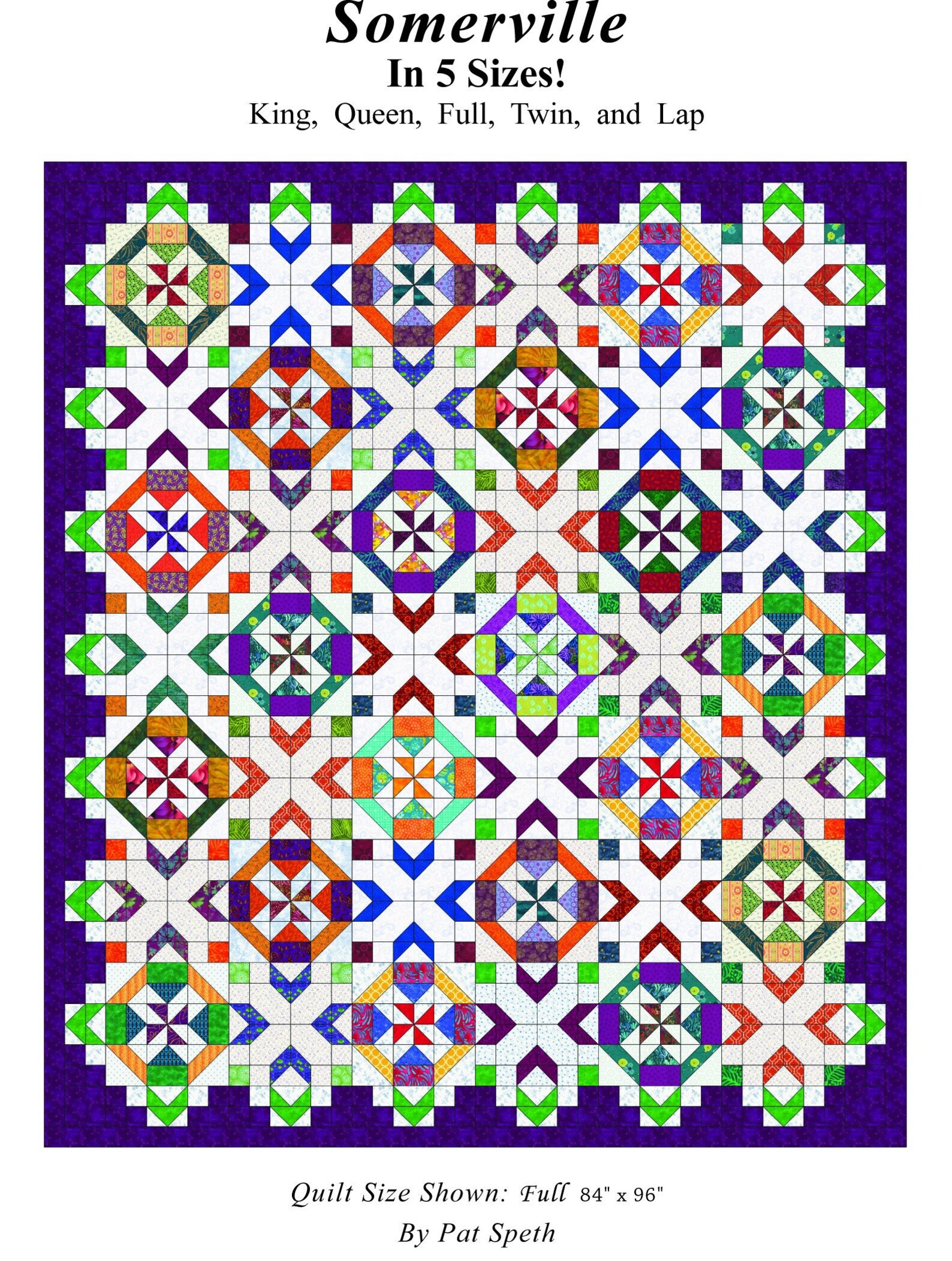Somerville Quilt Pattern in 5 Sizes PDF Download Nickel Quilt Etsy