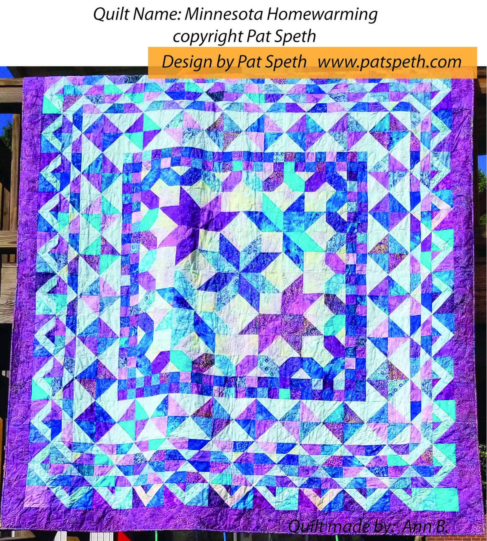 Minnesota Homewarming Quilt Pattern PDF Download Nickel Quilt by Pat ...