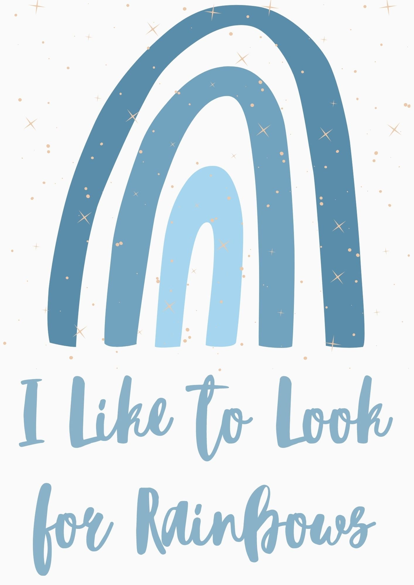 I Like to Look for Rainbows, LDS Prints, Nursery Printable, Nursery ...